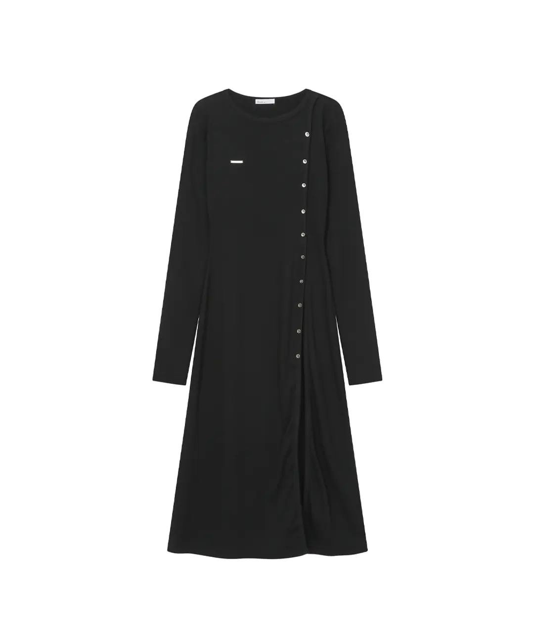 미세키서울 Long layered cardigan one piece BLACK 상품 이미지 1