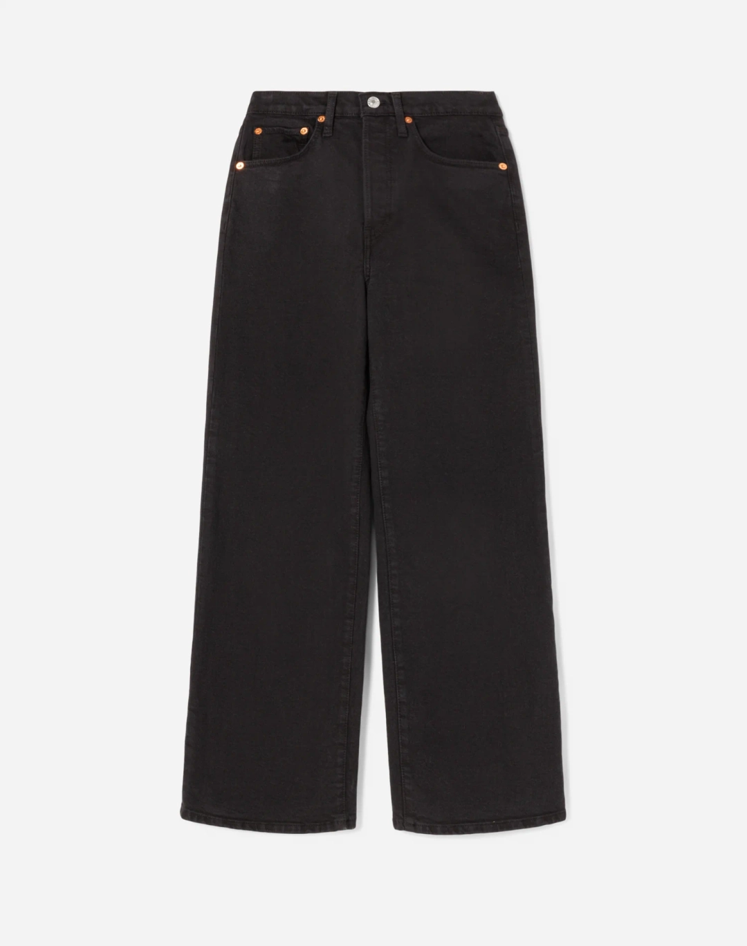 리던 Comfort Stretch High Rise Wide Leg Crop - Black 상품 이미지 1