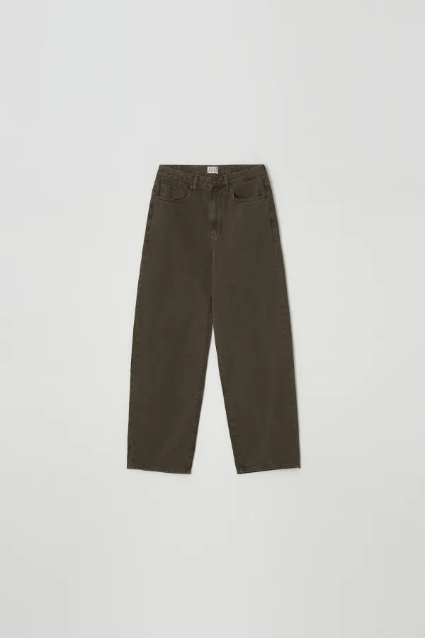Cinch Back Denim (brown)