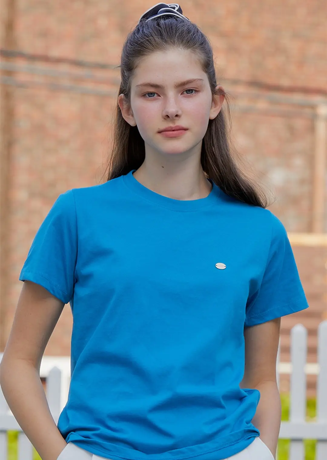 아노에틱 ANC GOLD LOGO DAILY TEE_BLUE 상품 이미지 2