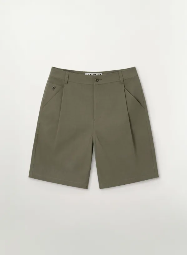 Pocket Cotton Chino Shorts - Khaki