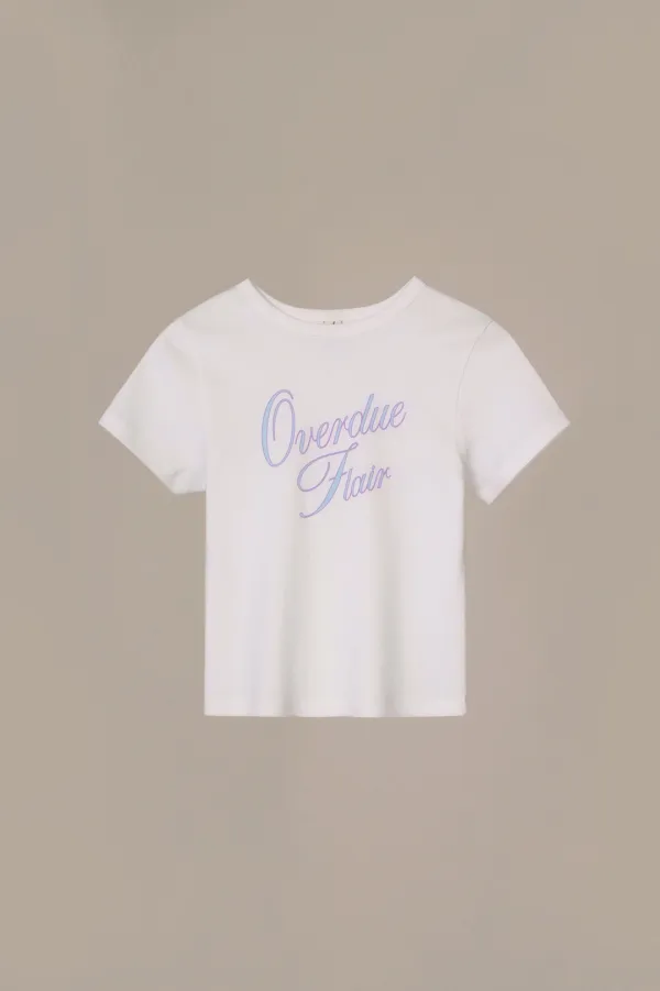OVERDUE SLIM T-SHIRT_WHITE