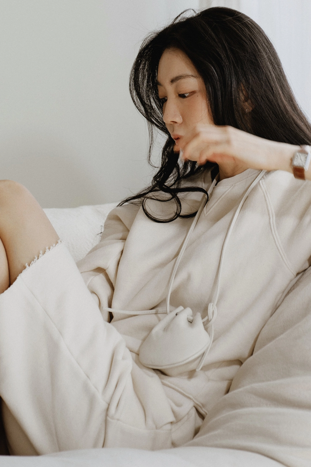 스앨더 42308_Cotton-cashmere blend sweatshorts 상품 이미지 2