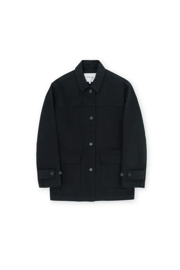 W Half Jacket, Black
