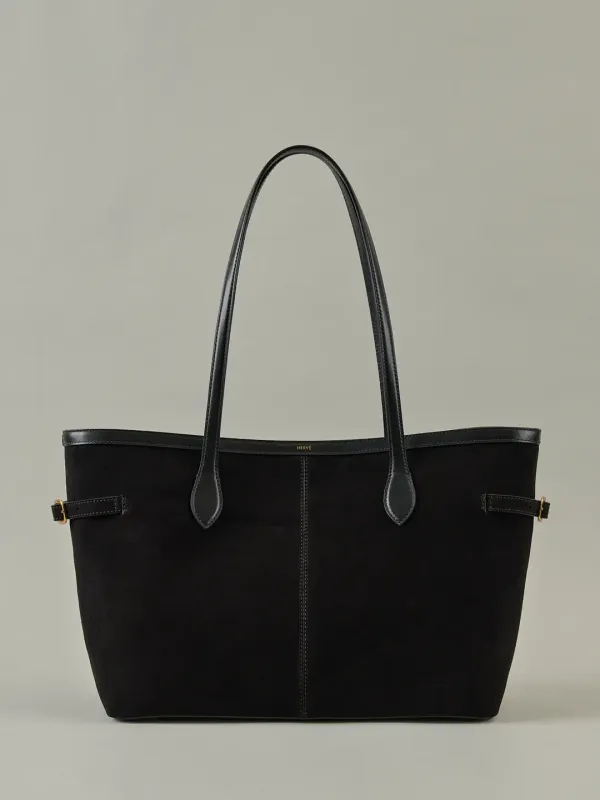 Parc Shopper Bag Suede Black