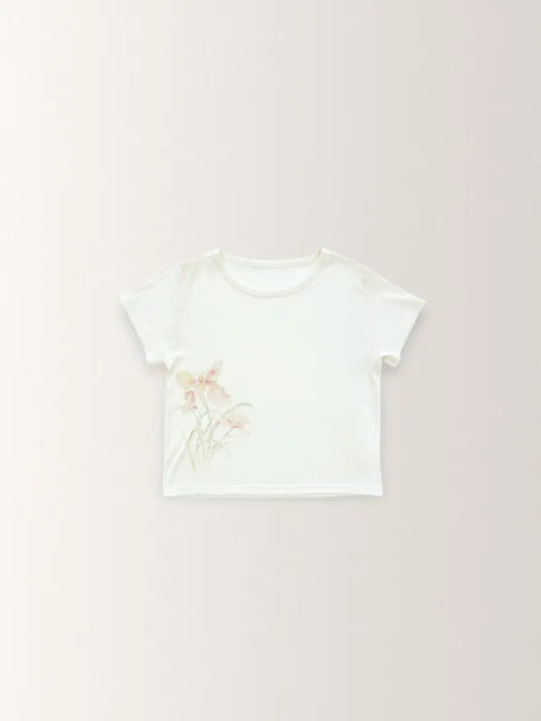 BLOOM MODAL TEE [ CREAM ]