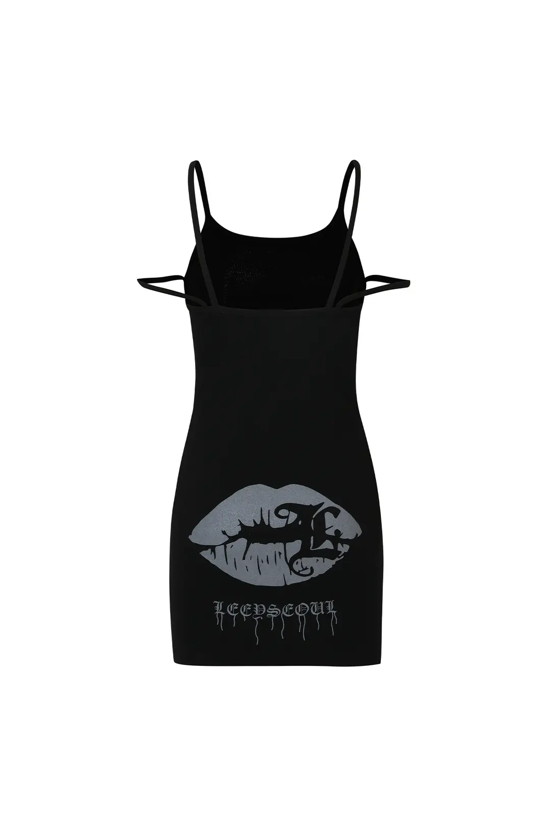 와이이이엘 LIP LOGO SLEEVELESS DRESS BLACK 상품 이미지 2