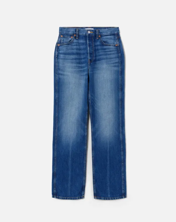 90s High Rise Loose - Viper Blue