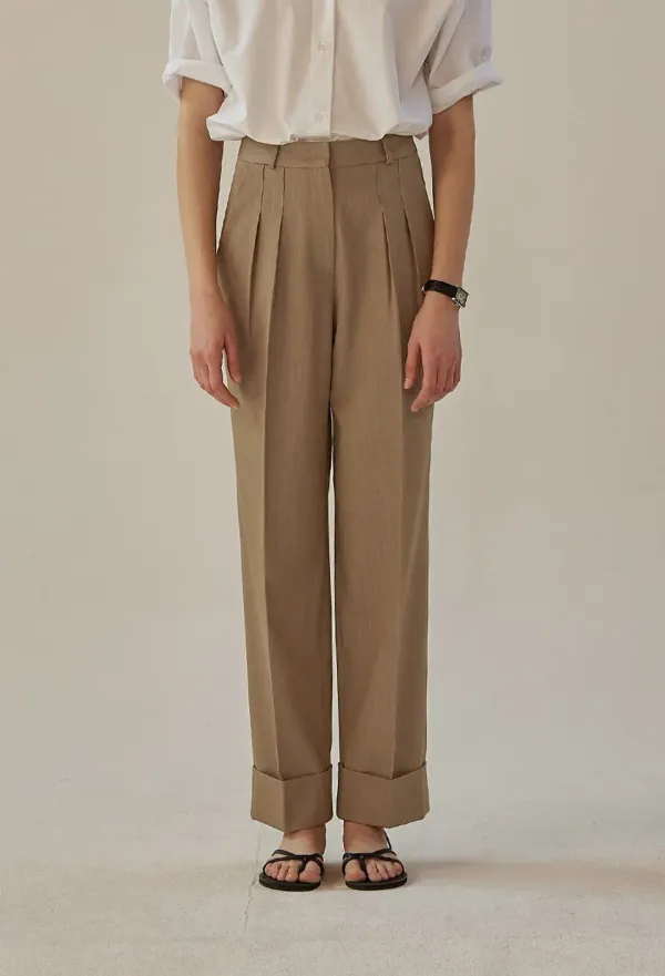 TUCK WIDE SLACKS VER.2