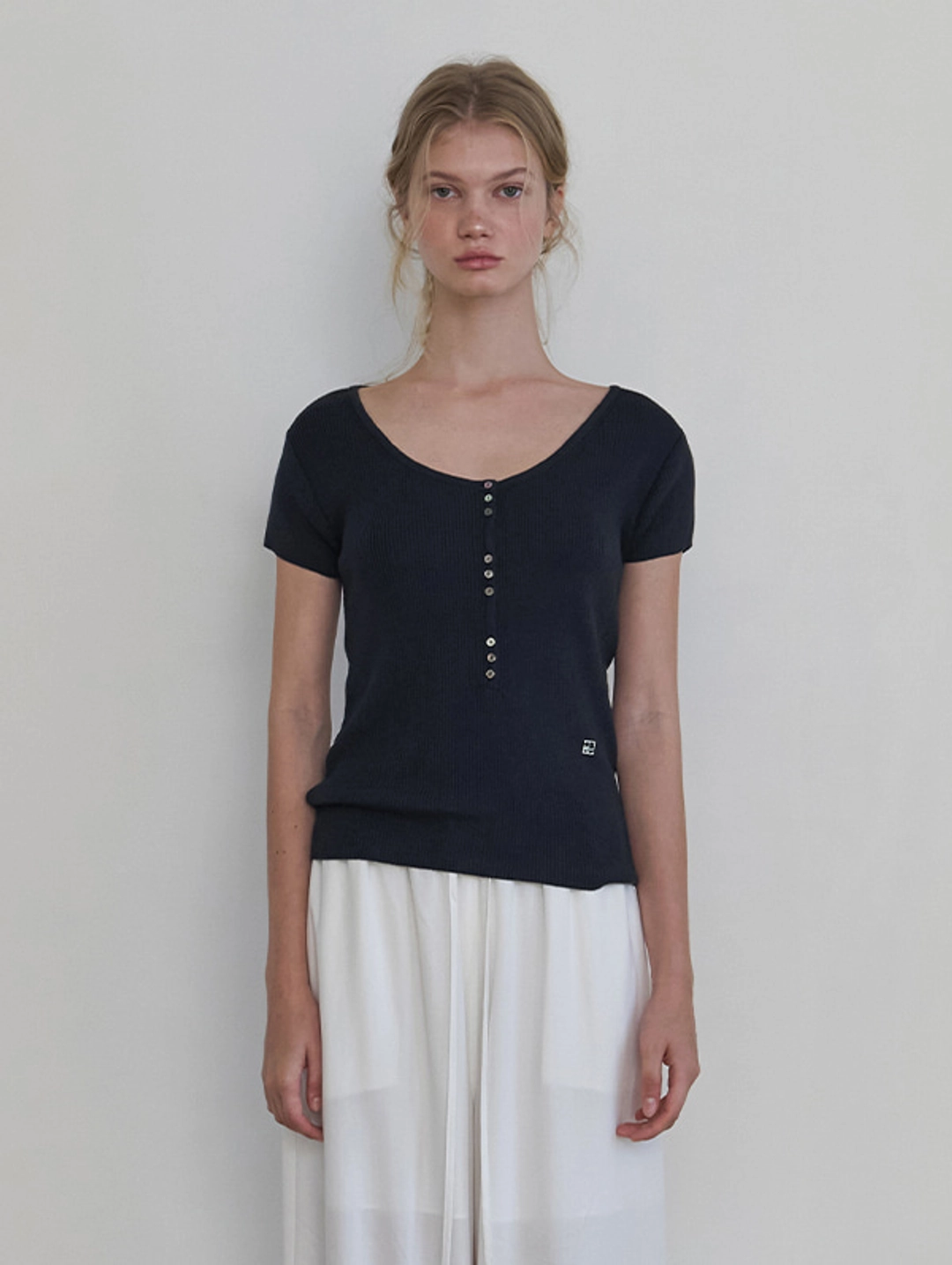 오디에스 Limited Henley Neck Knit (Midnight Navy) 상품 이미지 2