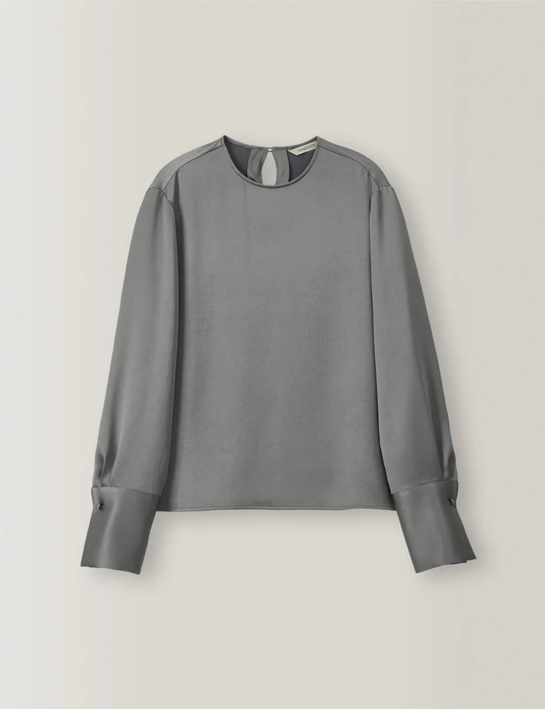 노미나떼 Helen Round Cuffs Blouse (Gray) 상품 이미지 1