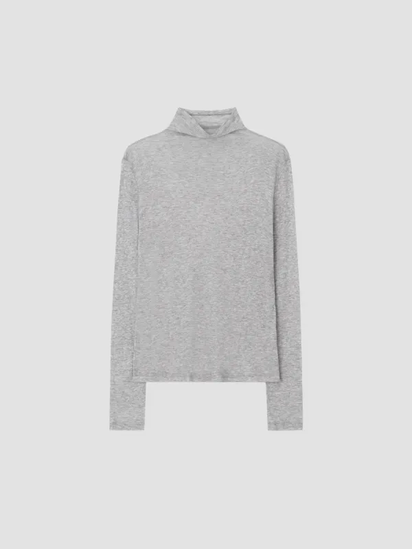 WARM SHEER LOOSE TOP_MELANGE GREY_OE3C2MTL90GRM