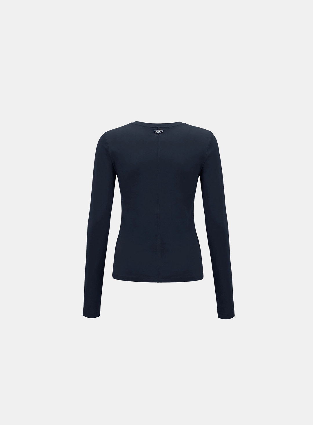 배드블러드 [w-tee26-058] Sleek Cotton Henley Neck Long Sleeve T-Shirt - Navy 상품 이미지 2