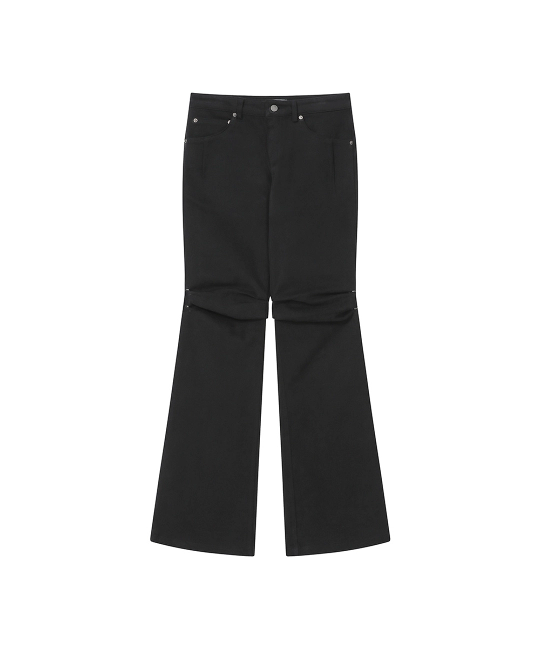 미세키서울 Shifted snap pants  BLACK 상품 이미지 2