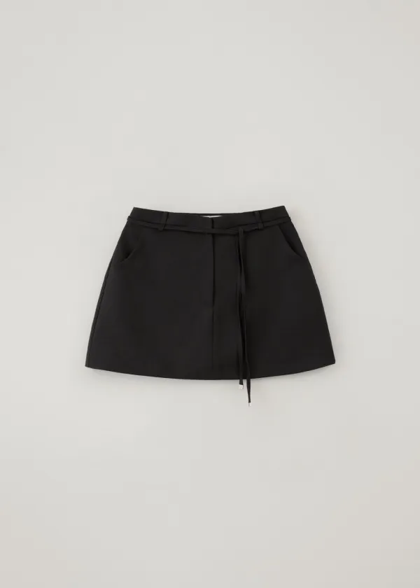 Loen overlay skirt_pants (black)