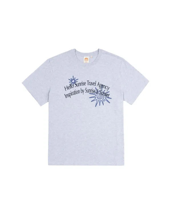 HS Travel Agency Arch Logo Tee_3% Melange Gray