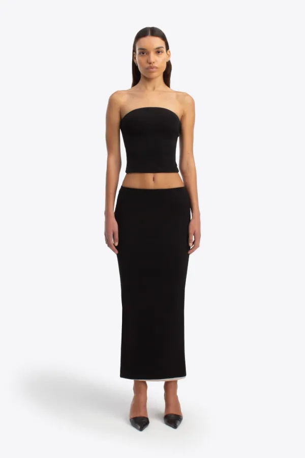 Nova Skirt - Black and Stone