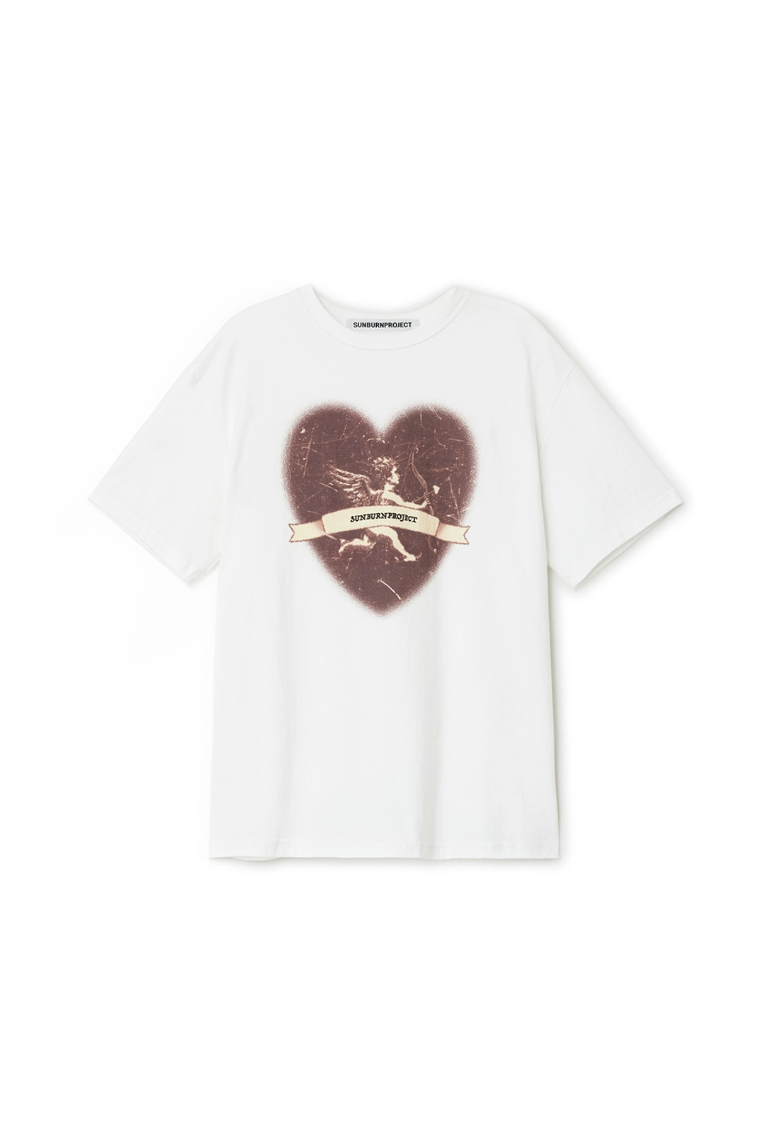 썬번프로젝트 CUPID OVERFIT T-SHIRT, WHITE 상품 이미지 1