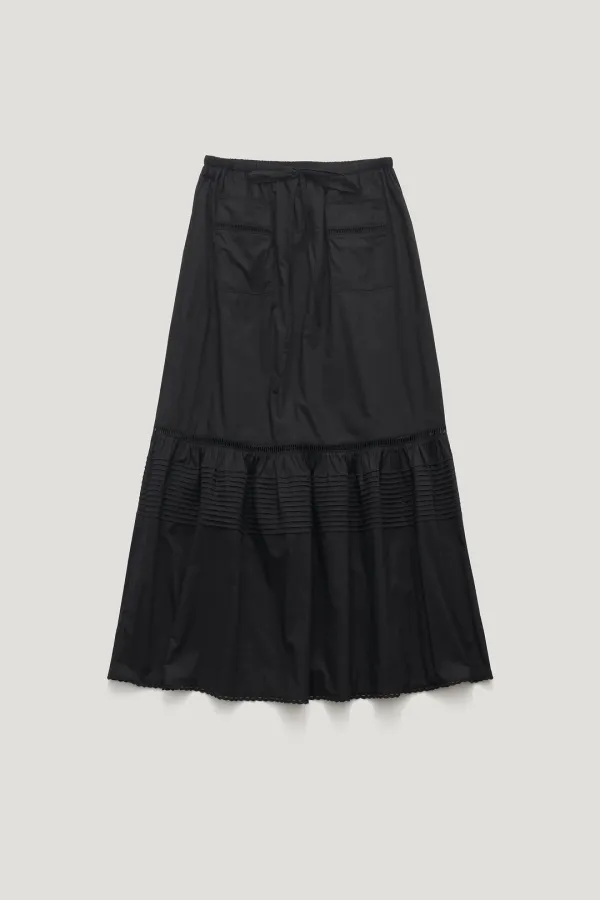 PIA CANCAN LONG SKIRT_BLACK / ₩145,000