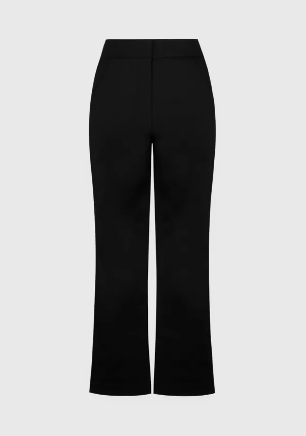 6th) Clean Crop Pants Black