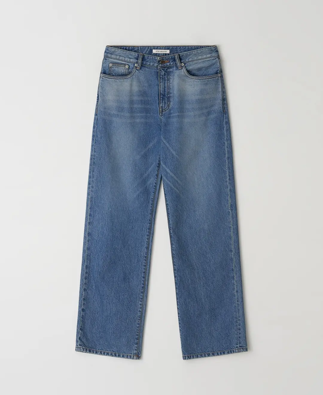 스텝어라운드 Kintra straight washing denim_BLUE 상품 이미지 1