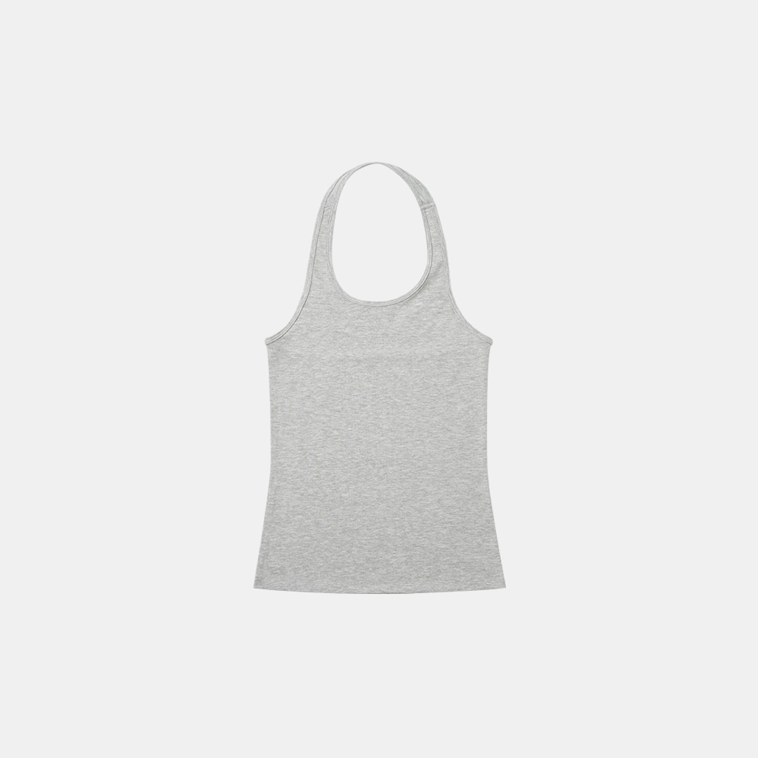 시야쥬 SITP5203 레트로 홀터넥 나시_Melange gray 상품 이미지 3