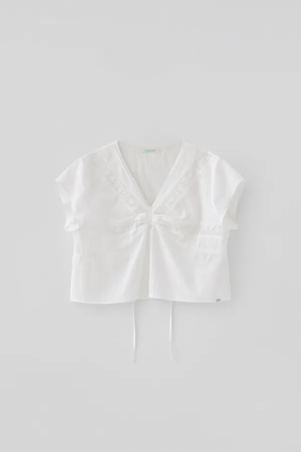(3rd re-stock) T/T Lilt lace blouse (white)