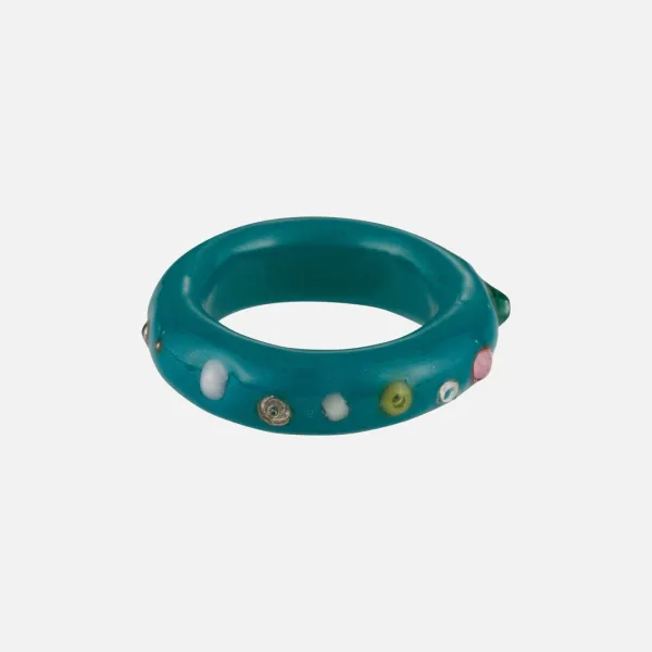 aevon ceramic necklace-navy