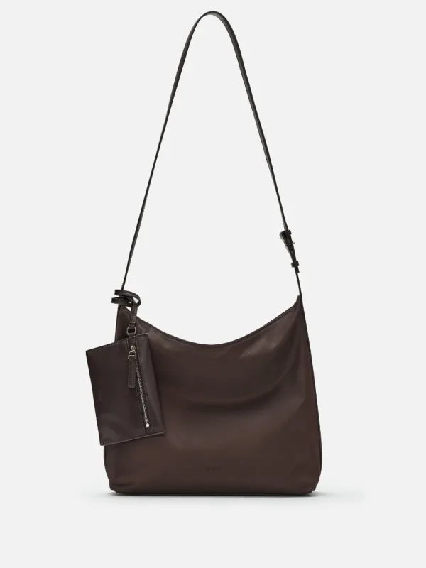 Pulpy crossbody bag Nylon Umber