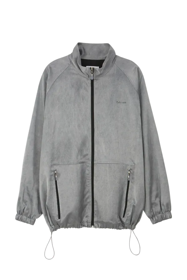 OVERSIZED GLOSSY JUMPER_DEEP GRAY