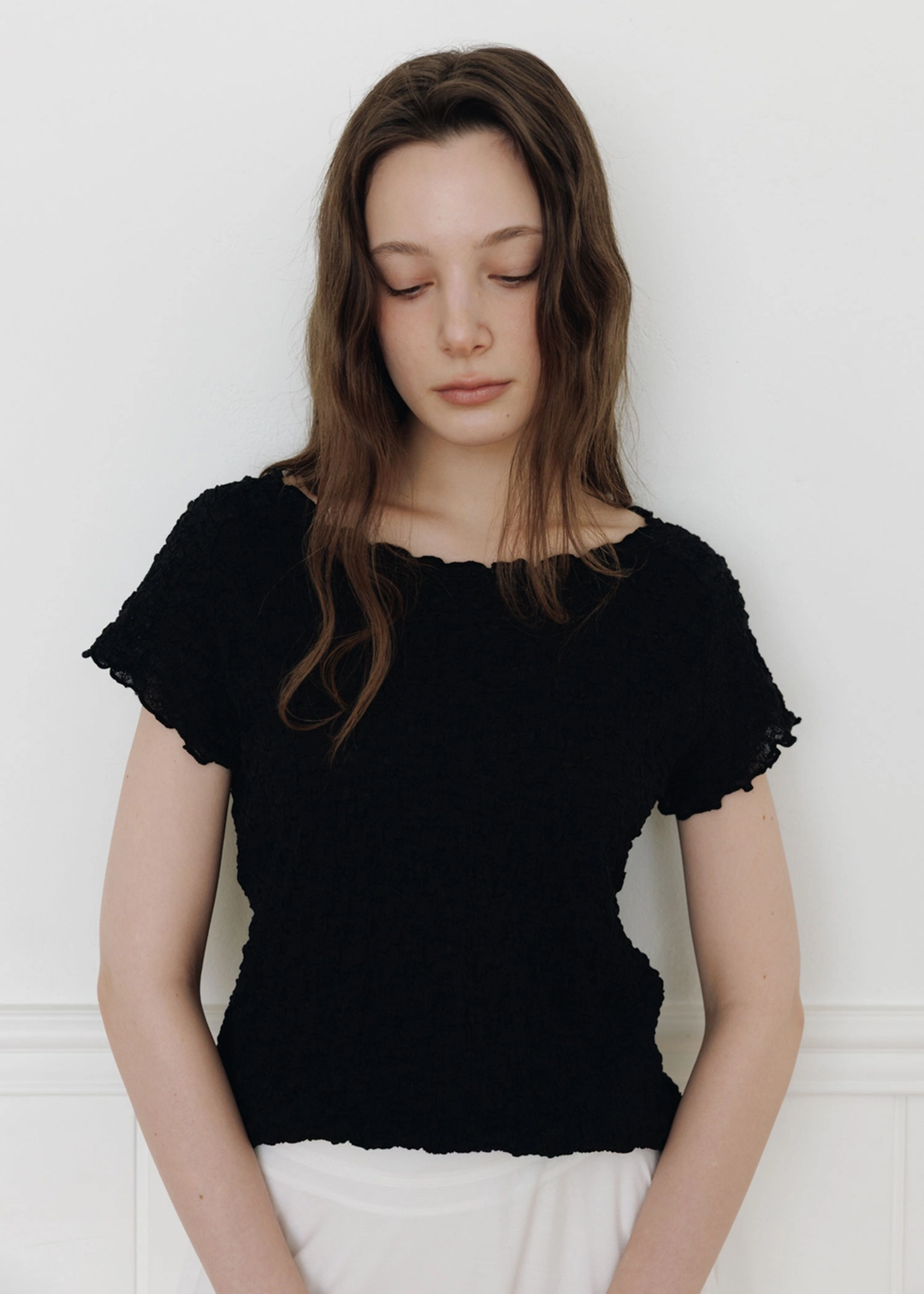 더라이 Wrinkle T-shirt(Black) 상품 이미지 2
