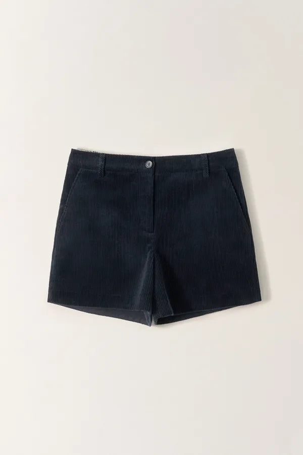 셸란 베이직 코듀로이 쇼츠 (Navy)