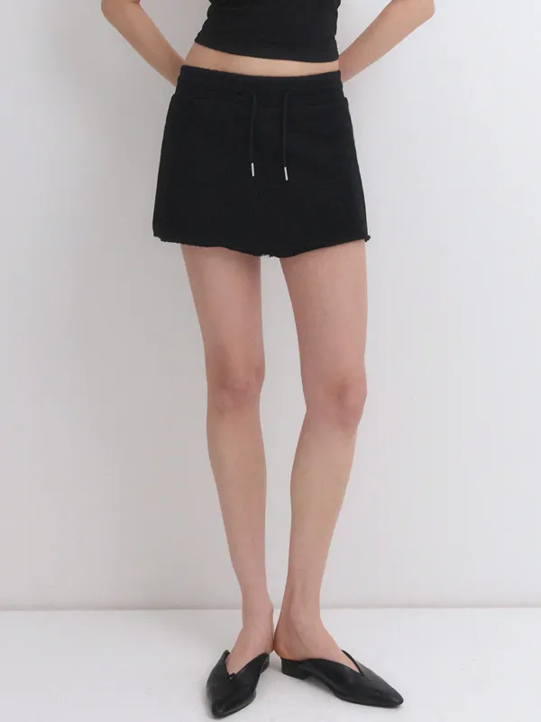 AVA SWEAT PANTSKIRT_BLACK