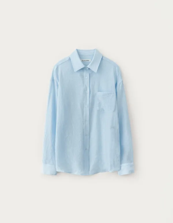 [Release] Pure Sheer Over-Fit Shirts - Light Blue