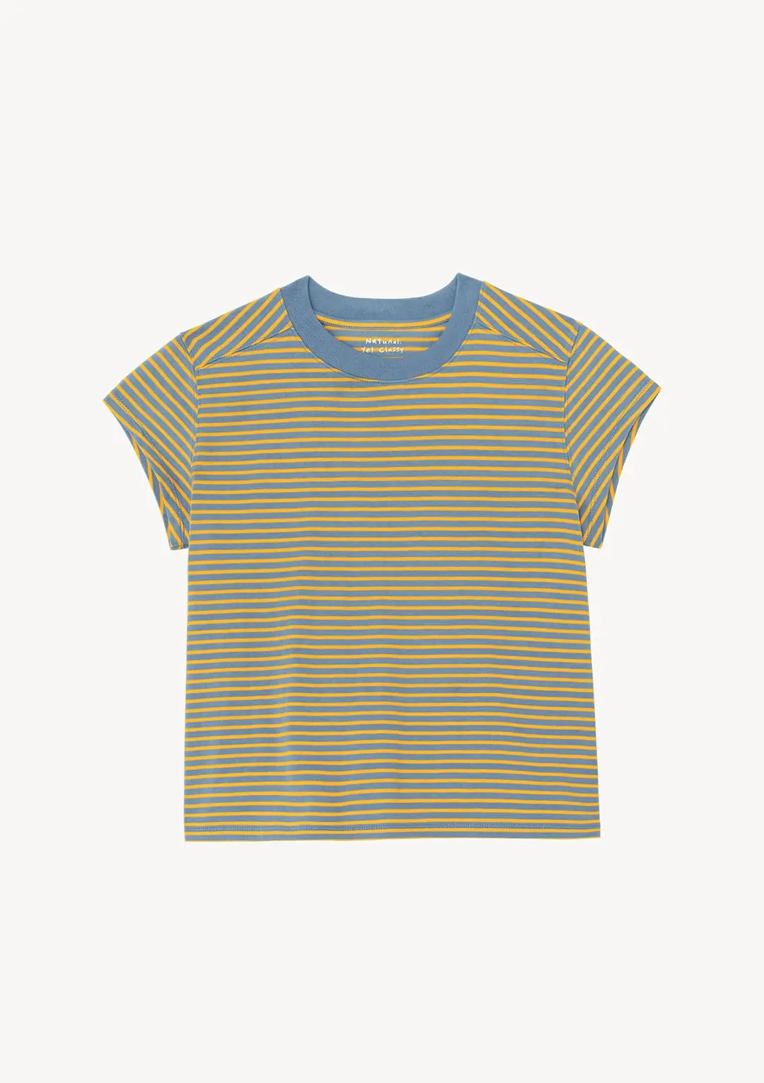 Eve Cotton T-shirt in Yellow Stripe