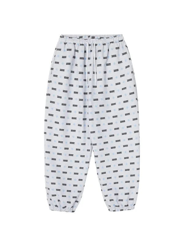 LOGO STAR BRUSHED JOGGER SWEATPANTS_LIGHT MELANGE GREY