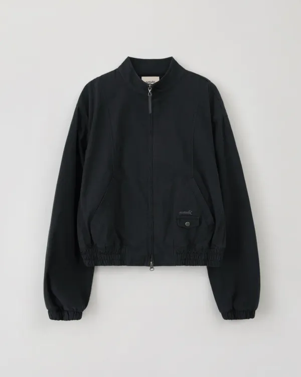 Devon 데번 워시드 코튼 블루종 - washed black
