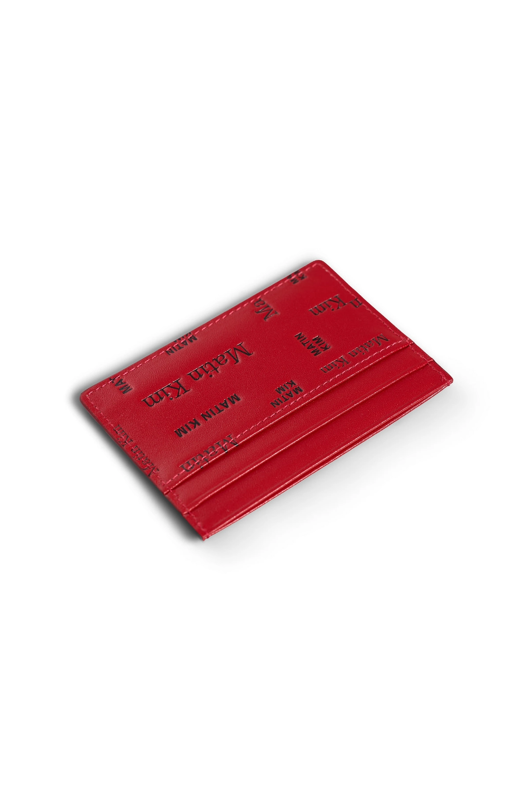 마뗑킴 MATIN ALL-OVER LOGO CARD WALLET IN RED 상품 이미지 2