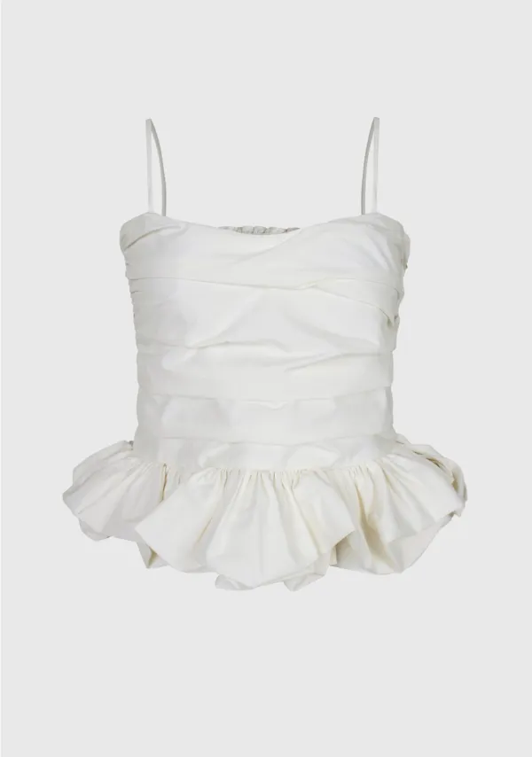 2nd) Natalie Shirring Bustier Top