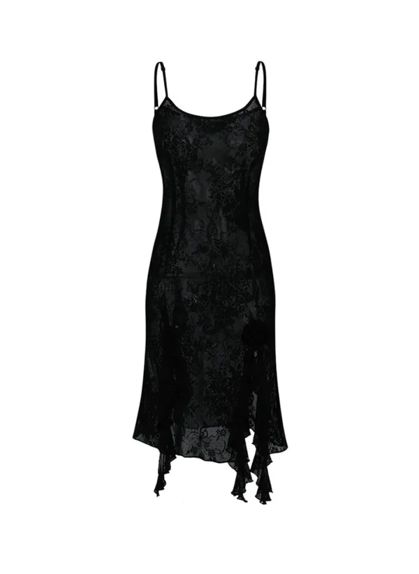 Antique See Through Dress (Black)