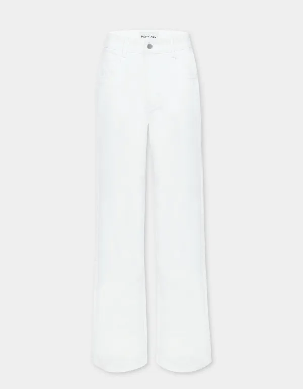 [ XS, S, M - 바로 배송 & L - 5/28(목) 순차배송 ] Born BELLA Loose-fit Jeans (White)