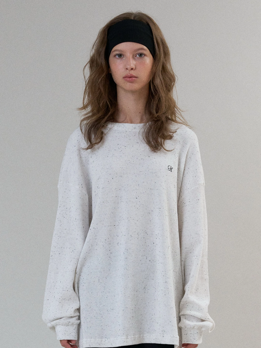 헤더먼트 waffle pullover (cream) 상품 이미지 1