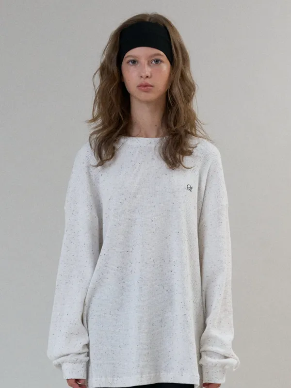 waffle pullover (cream)