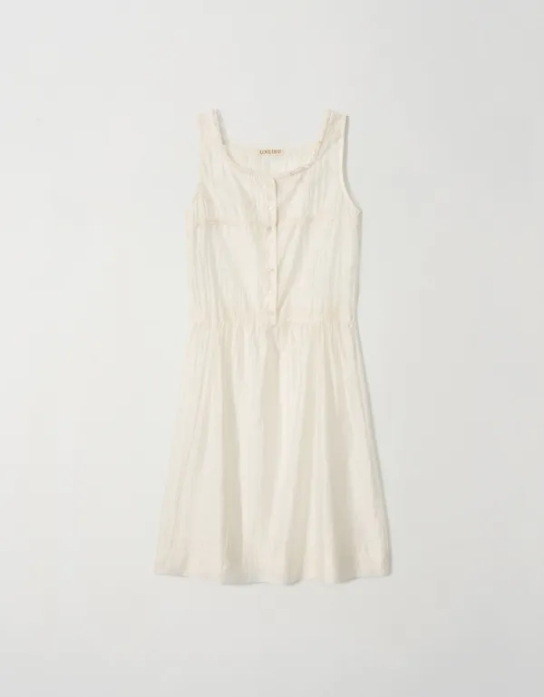 (2차 프리오더) Lace Layered Dress (Cream)