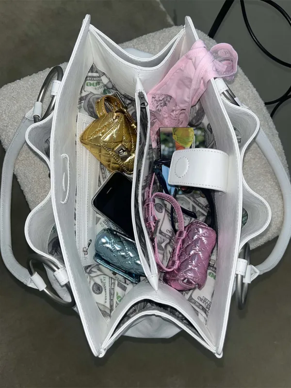Millionaire Tote Bag White