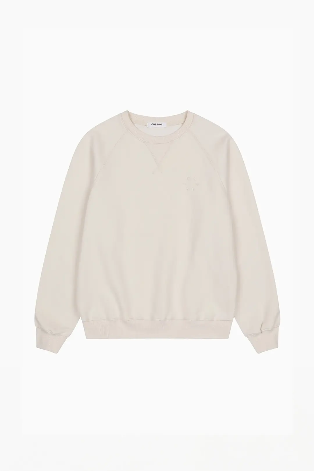 오헤시오 STANDARD SWEATSHIRT, CREAM 상품 이미지 1