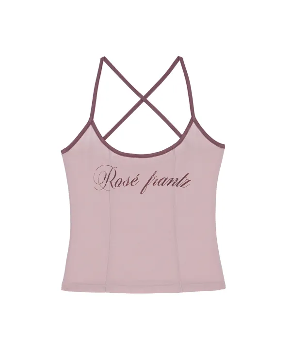 Vintage Lettering Sleeveless [Pink]