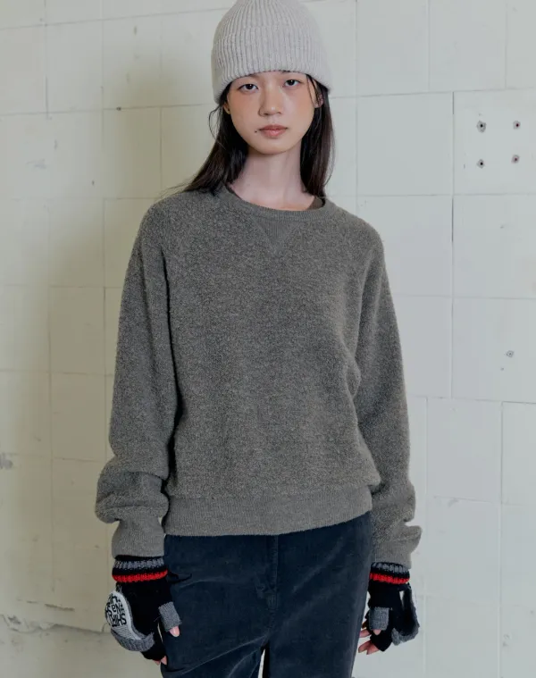 galee boucle pullover (khaki)