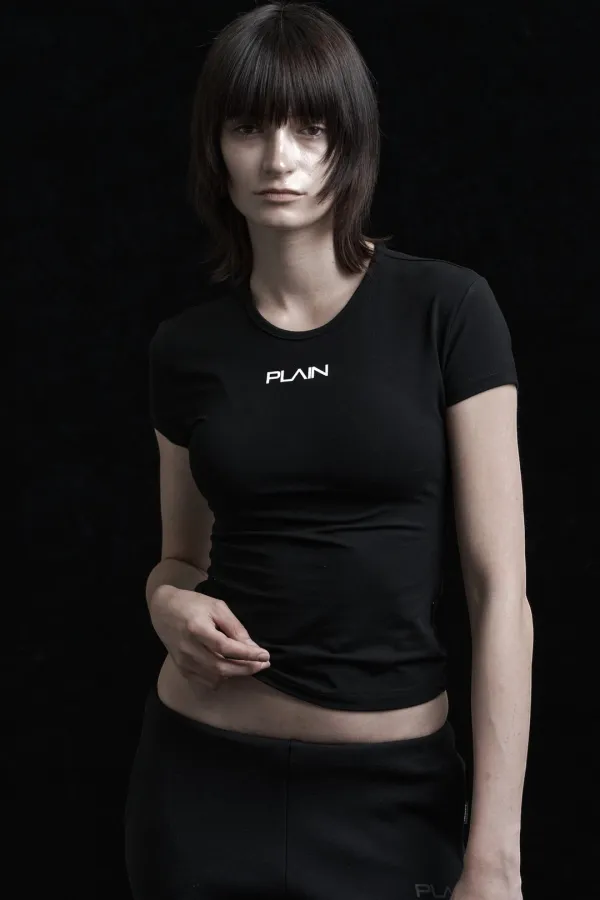 PLAIN BASIC SHORT SLEEVE BLACK