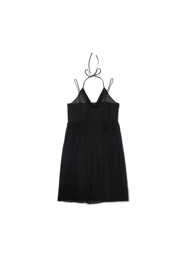 MESH FRILL DRESS (BLACK)
